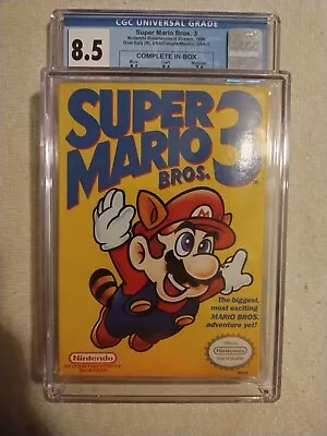 Super Mario Bros. 3 ~ Complete In Box ~ CIB USA-1 (Nintendo NES) CGC Graded 8.5  • $599.99