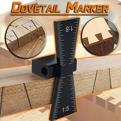 Dovetail Marker Woodworking Joints Gauge Template Measuring Jig Saw Mortise Tool • $7.87