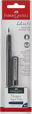 Faber-Castell School Plus Fountain PenMedium Nib- BLACK • £7.99