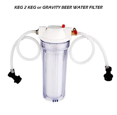 Keg To Keg Beer Filter Kit 1 Micron Absolute Rate Home Brew • £44.99