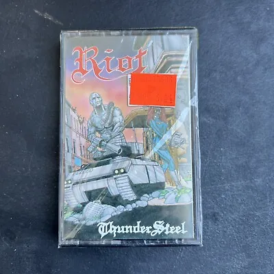 $30 • Buy Vintage 1988 Cassette Tape Riot Thundersteel Thunder Steel CBS Records Sealed