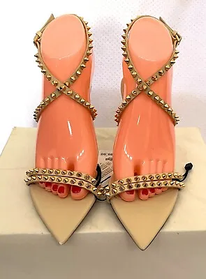 Zara Studded High Heel Sandals(36) • $45