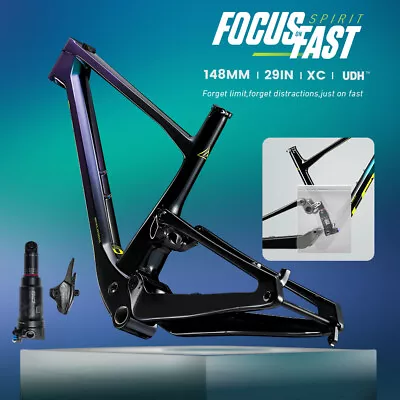 29 Carbon Integrated Suspenion Boost 148 MTB Frame XC Trail Trunnion Shock Frame • $1184.03