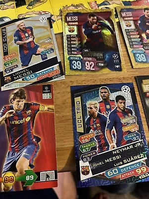 7 Various  LIONEL MESSI Barcelona Card Panini And Match Attax • £7.50