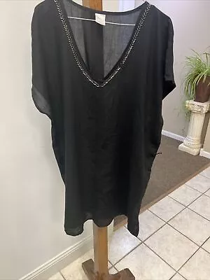 Ladies Black Merona Tunic Size XL • $9.99