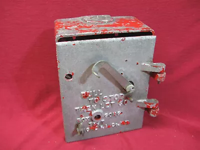 Vintage ACME Fire Alarm Station Wall Box Gong Working Gears • $115