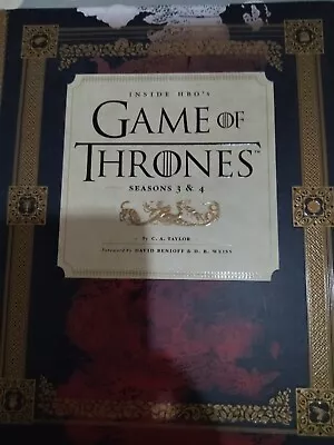 Inside HBO's Game Of Thrones II: Seasons 3 & 4 By C.A. Taylor (Hardcover 2014) • £5