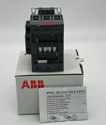 NEW ABB AF80 AF80-30-11-11 3 Pole Contactor 80 Amps 20-60 VDC 24-60 VAC 1NO/1NC • $109