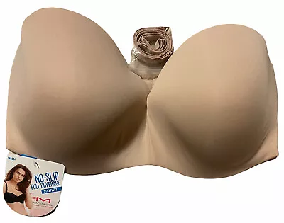 Maidenform No-Slip Full Coverage Strapless Bra 5-Way Nude Sz 38DDD New SN0004 • $18