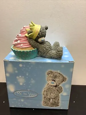 Me To You Figurine Ornament  Rare Retired Boxed Birthday Sweet As A Cupcake • £22.95