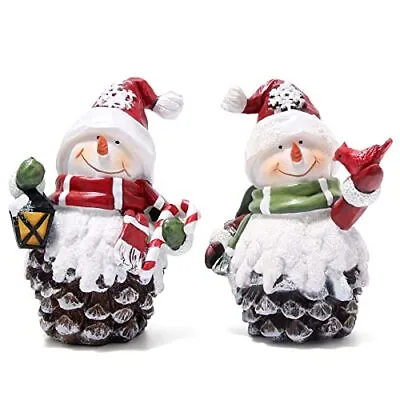$27.39 • Buy Christmas Snowman Decorations Indoor Home Decor Christmas Snowman Figurines Tabl