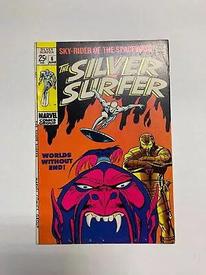 $44.95 • Buy Silver Surfer #6 KEY 1st Overlord Silver Age Marvel 1969 John Buscema
