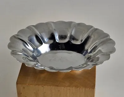 Vtg Antique Lunt Brothers Sterling Silver Nut Dish Bowl Scalloped • $55