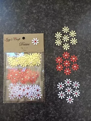 90 PAPER DAISY FLOWERS CARD MAKING #30CRAFT EMBELLISHMENTS Jobalot Confetti • £1.89