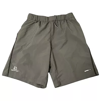 Salomon Size Small Women’s Lined Running Shorts Gray Drawstrings • £16.41