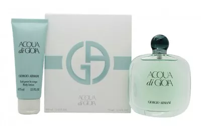 Giorgio Armani Acqua Di Gioia Gift Set 100ml Edp + 75ml Body Lotion - Women's • £121.25