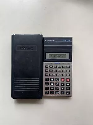 Casio Vintage Calculator - Casio FX-82D Fractions Includes Case VGC Free Postage • $28.99