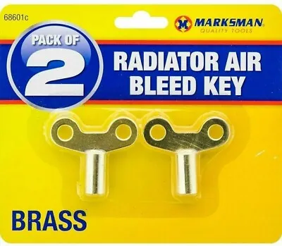 Radiator Plumbing Bleed Bleeding Key Keys Solid Brass For Venting Air Valve • £2.99