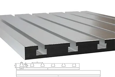 T Slot Fixture Plate 20x20cm Aluminum T-track Metalworking Cnc Bed • $174