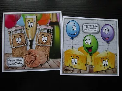 £1.50 • Buy  2 X NOVELTY / CHEESY & CORKER BIRTHDAY --- Card Toppers (NEW SIZE) 