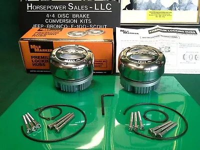  Mile Marker PREMIUM Locking Hubs GM-Chevy-Ford-Jeep-GMC-Dodge-Bronco-F100-F150 • $110