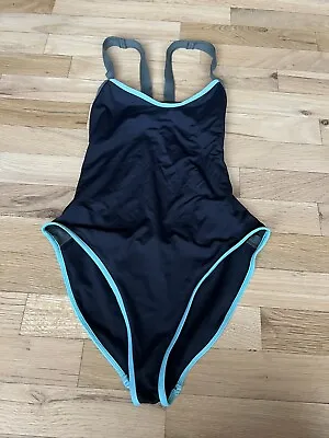 L* SPACE Women's Black / Olive / Turquoise One Piece Swimsuit Size: 6  • $11.50