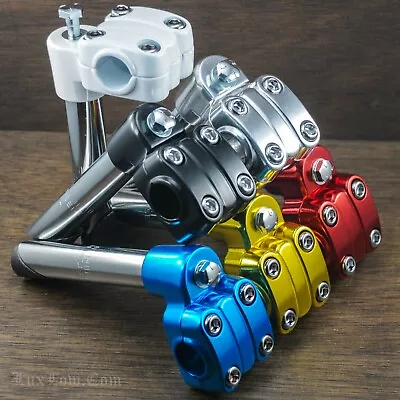 Alloy 7/8  22.2mm Old School BMX Bike 4 Bolt Quill Stem Vintage Cruiser Bicycle • $28.95