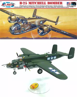 B-25 Mitchell Bomber Flying Dragon 1/64 Scale Model Kit Aurora Reissue 181AT15 • £23.75