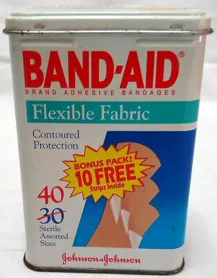 1994 JOHNSON & JOHNSON Metal Band-Aid Box 4” X 2.75” X 1.75” • $5.88