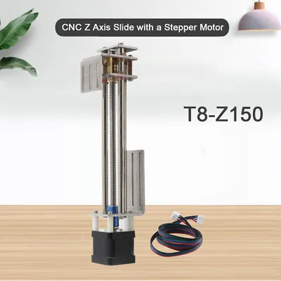 CNC Z-Axis Slide 150mm Stroke Z Linear Slide Rail With Stepper Motor For Milling • $50.76