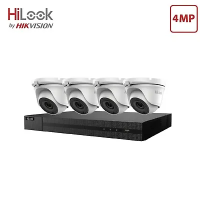 Hikvision Hilook Cctv System Hdmi Dvr Dome Night Vision Outdoor Camera Full Kit • £189.99