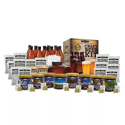 Mr. Beer Complete Beer Making Kit + 8 Pack International Series Standard Refills • $154.99