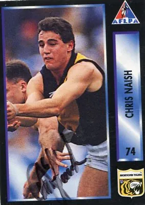 AFL Dynamic 1994 #74 Richmond Chris Naish Autographed Card • $7.50
