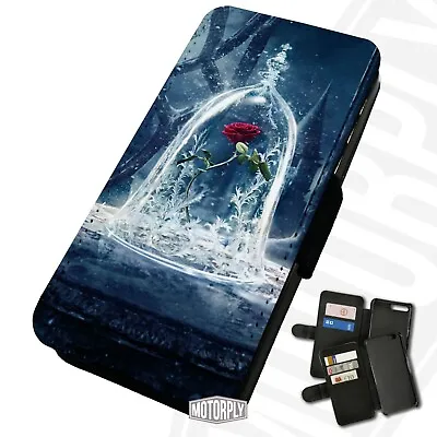 £9.75 • Buy Printed Faux Leather Flip Phone Case For IPhone - Frosty-Beast-Rose