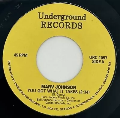 Marv Johnson-You Got What It Takes/Move Two Mountains   New & Unplayed 45 MINT • $5.49