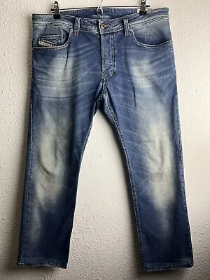 Diesel Industry Denim Safado Regular Slim Straight Distressed Men Jeans W34 L34 • $64.99