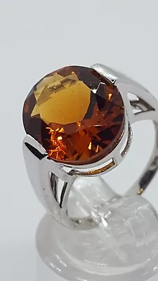 £385 • Buy ❤jaynes Gems 5.624ct Yellow Madeira Citreen Ring 9k White Gold Uk O Us 5.5