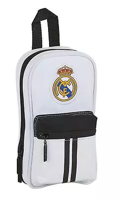 Real Madrid Shoulder Bag With Exterior Pocket 20/21 White/Black 120x50x230 Mm • $47.82