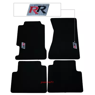 For 96-98 Acura TL Black Floor Mat Carpet Nylon Front Rear W/ Red Black RR • $57.99