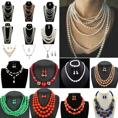 $6.08 • Buy Charm Fashion Women Jewelry Pendant Choker Chunky Statement Chain Bib Necklace