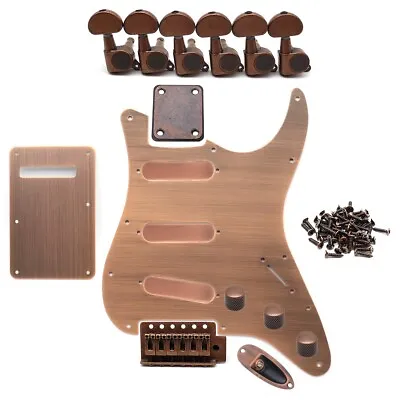 Right-Handed SSS Fender Stratocaster Electric Guitar Accessories Set-Red Copper • $136