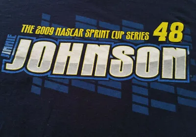 NASCAR Jimmie Johnson 2009 T Shirt XL Lowe's Racing EUC Championship INV494  • $13.24