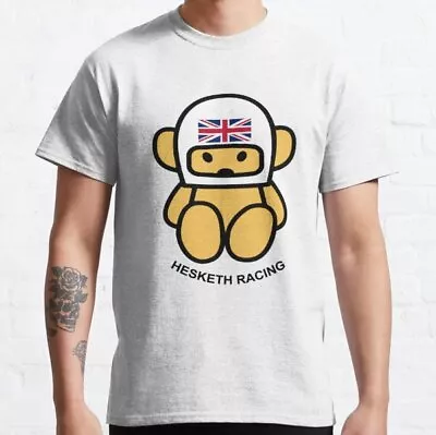 JAMES HUNT Teddy Bear-breasted HESKETH RACING White Helmet Classic T-Shirt • $6.99