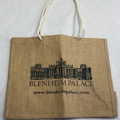 BLENHEIM PALACE Hessian Tote Carrier Bag Birth Of Churchill 44 Cm X 34 Cm X 19cm • $24