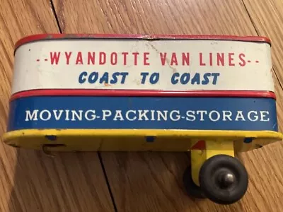 Vintage Toy Tin Wyandotte Van Lines Coast To Coast Trailer • $43