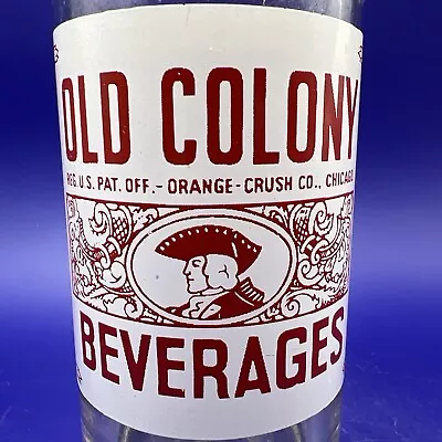 Old Colony Beverages Acl Soda Bottle  10oz Orange Crush Co Anaconda  Montana • $14