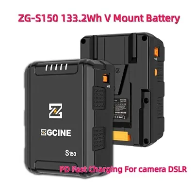 $125 • Buy ZGCINE S150 133.2Wh V Mount Battery 14.8V V-Locking Rechargeable Li-ion Battery
