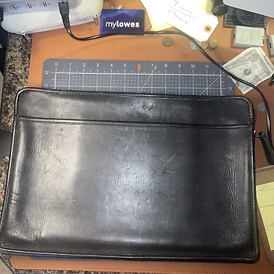 Coach Leather Briefcase Vintage Black Soft • $250
