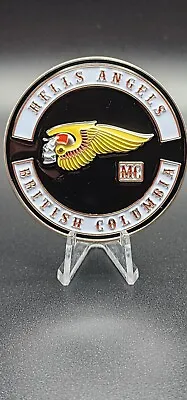 $52.50 • Buy Sought After Hells Angels British Columbia  TWO  Challenge Coin Only 100 Made