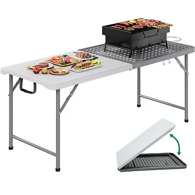 Portable Camping Kitchen Table Folding Grill Cook Storage Picnic Cabinet Outdoor • $74.83